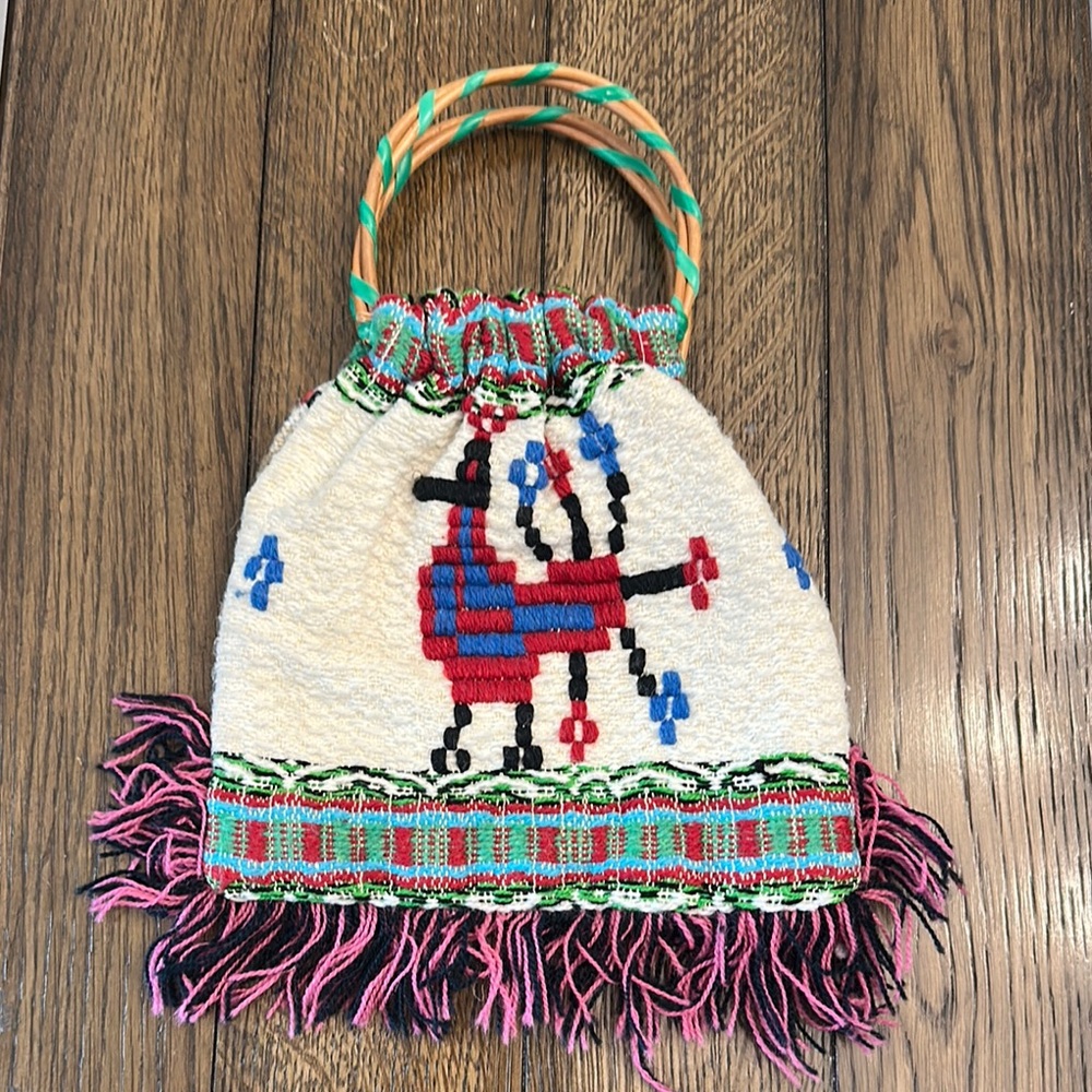 Vintage Hand Woven Peruvian Handbag